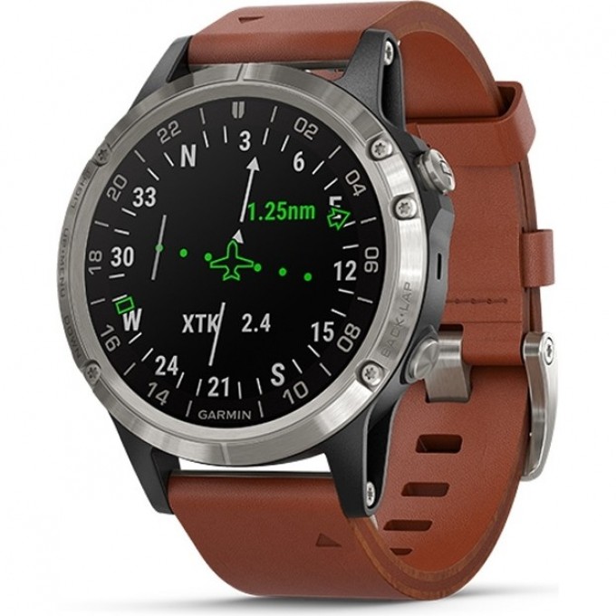 Часы GARMIN D2 Delta для пилотов, кожаный ремешок 010-01988-31