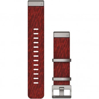 Ремешок сменный GARMIN QUICKFIT 22 WATCH STRAPS JACQUARD-WEAVE NYLON STRAP – RED Ремешок сменный GARMIN QUICKFIT 22 WATCH STRAPS JACQUARD-WEAVE NYLON STRAP – RED